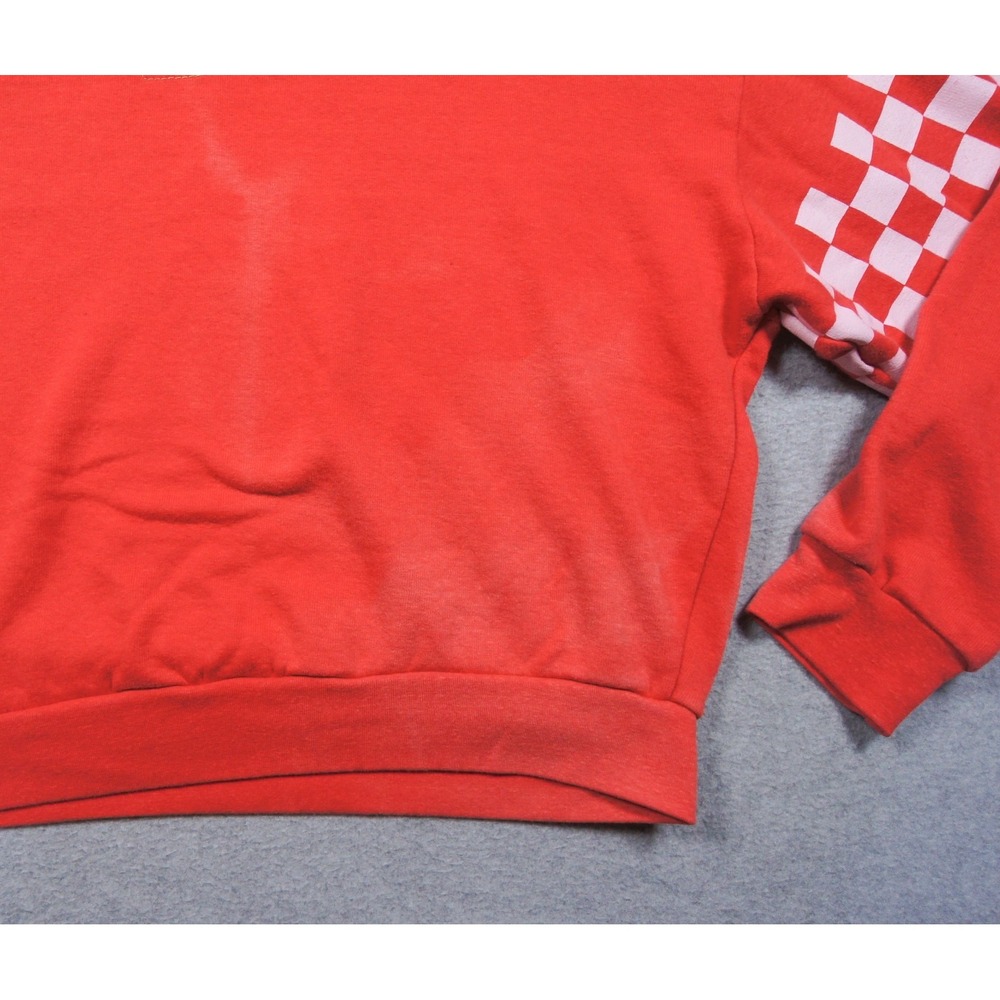 Aviator Nation Sweatshirt Womens XS Red Crewneck Pullover Long Sleeve FLAW**** - Picture 5 of 10